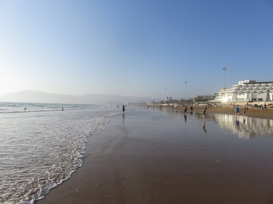 Breiter Sandstrand bei Agadir